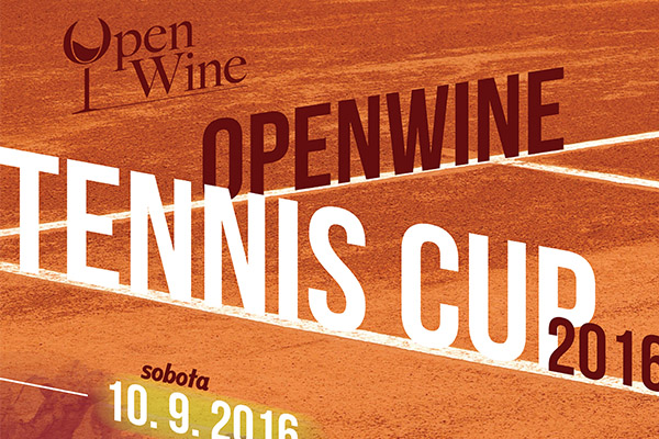 Plakát firemního tenisového turnaje: OpenWine Tennis Cup 2016