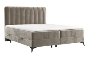 Maison de Rêve Béžová čalouněná postel boxspring AGGAZ 200 x 200 cm